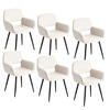 ARMLEHNSTUHL-SET 6 Stück beige - Beige, Holzwerkstoff/Textil (56/76.5/53cm) - Urban Meuble