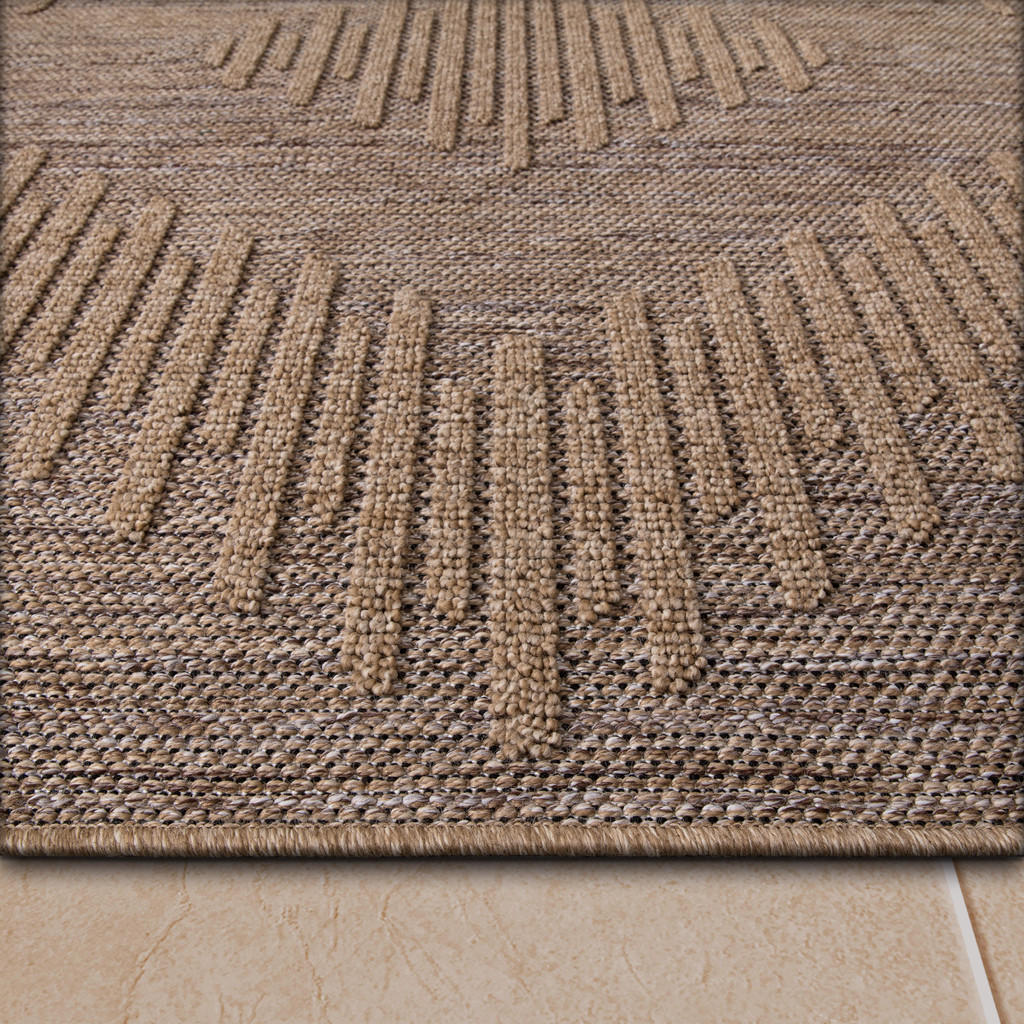 Thumbnail - Paco Home Outdoorteppich, Beige, Textil, Rechteckig, 120x160 cm, strapazierfähig, für Fußbodenheizung geeignet, Teppiche...