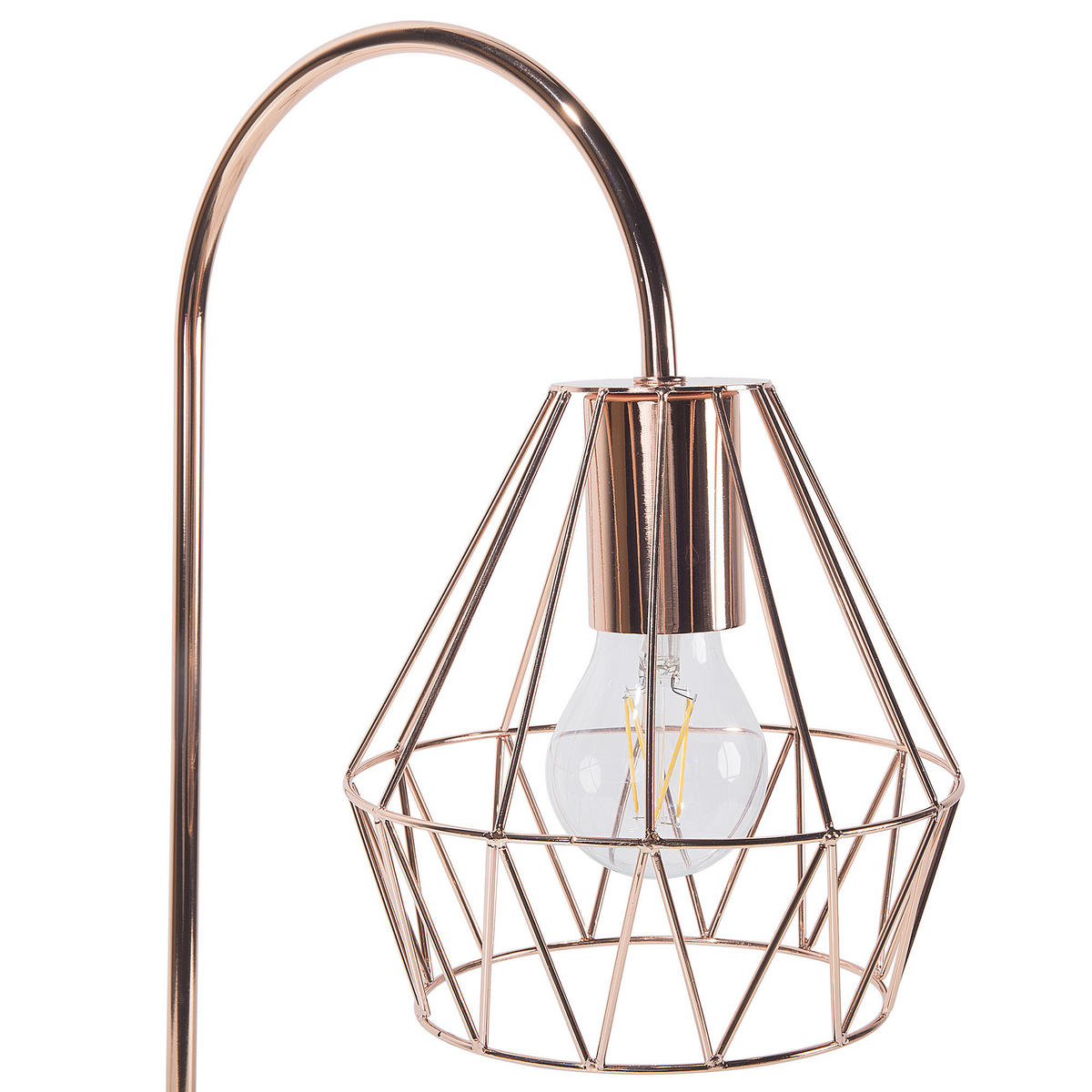 TISCHLAMPE Mooni M 35/17/50 cm - Kupferfarben, Metall (35/17/50cm) - Beliani