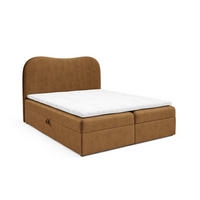 BOXBETT Darlin Prem.. überlänge - Goldfarben, Holzwerkstoff/Textil (200/220cm) - Fun Möbel