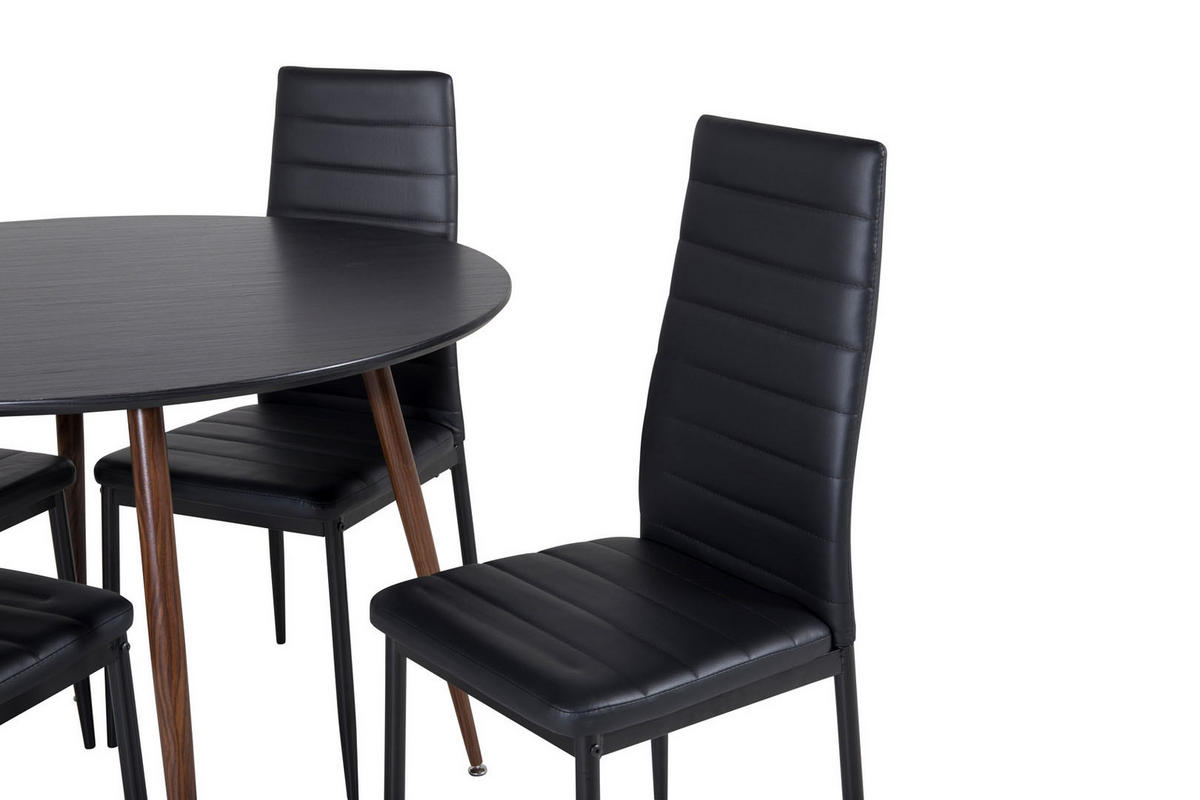 TISCHGRUPPE Schwarz - Schwarz, Holzwerkstoff (100/75/100cm) - ebuy24