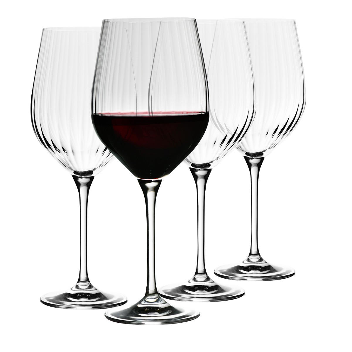 WEINGLÄSER MIT OPTISCHEM EFFEKT HARMONY LUMI, 4ER-SET, 530 ML - Transparent, Glas (0.53L) - Krosno Glass