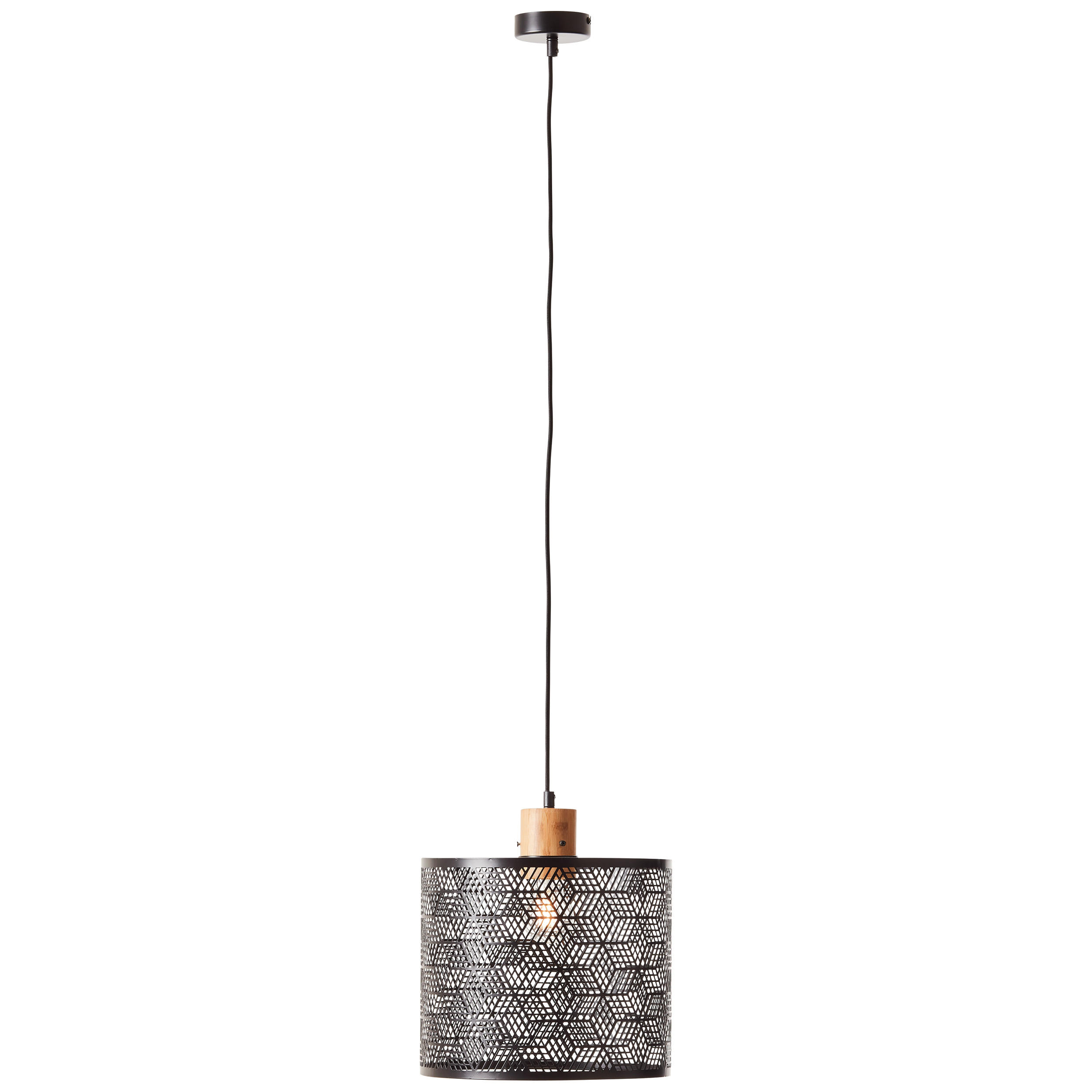 Brilliant Pendelleuchte Schwarz 29x120x29 cm