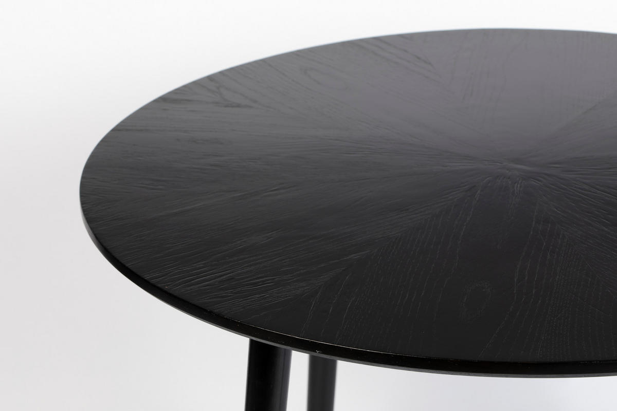 ESSTISCH Fabio - Schwarz - 100/100/75 cm - Schwarz, Holz (100/100/75cm)