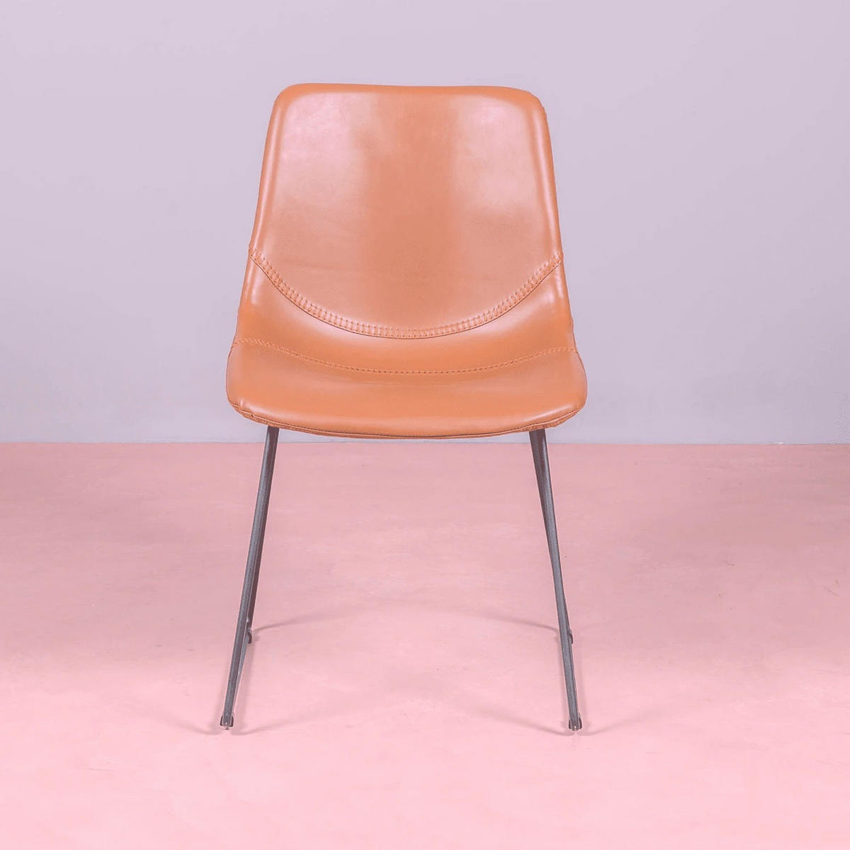 STUHL Kunstleder Orange - Orange, Textil (49/82/52cm) - Nest Dream