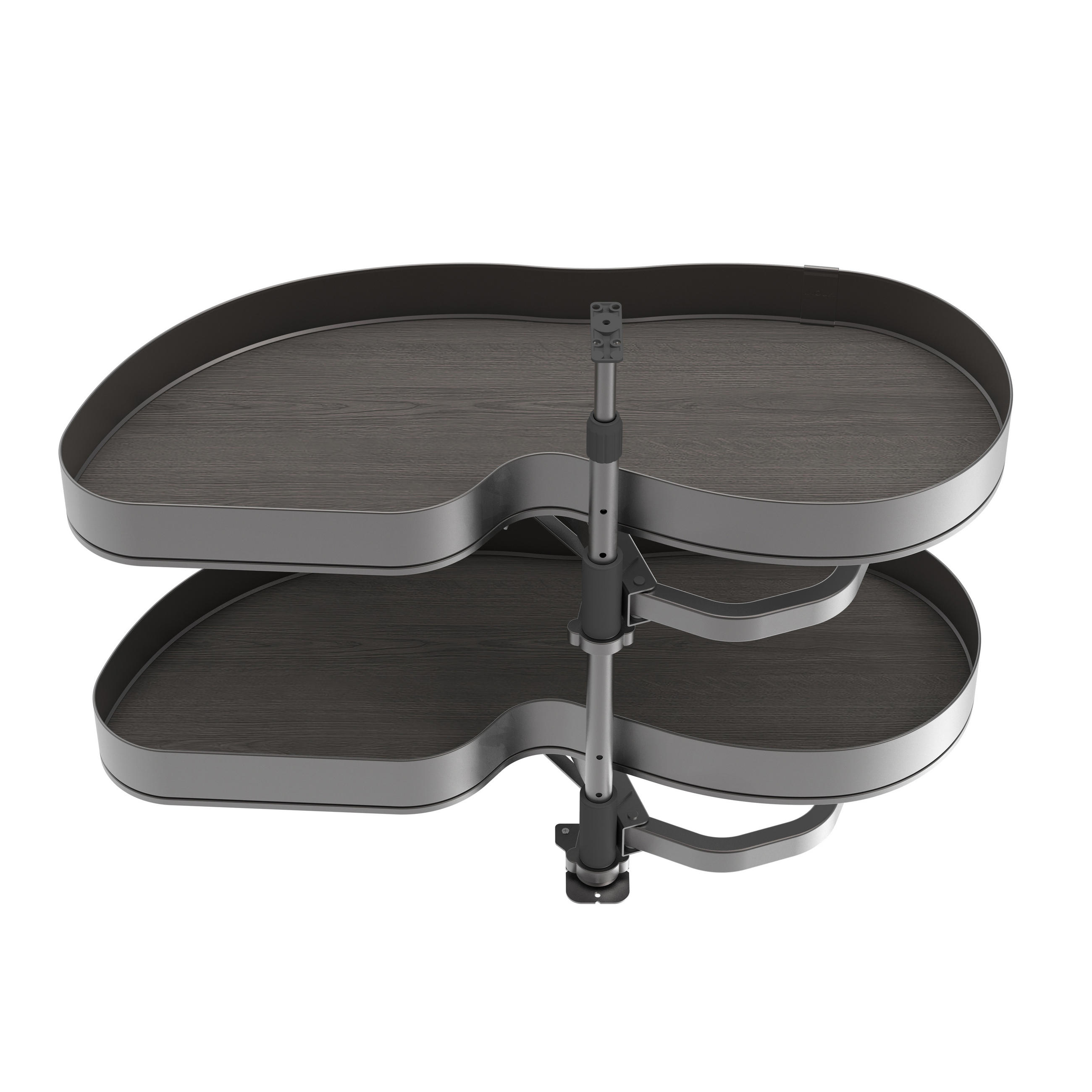 ECKSYSTEM Lake Harmony Für Küchenmodul Links, Höhenverstellbar, Stahl Und Holz, Anthrazitgrau - Grau, Metall (86.2/77/50cm) - EMUCA
