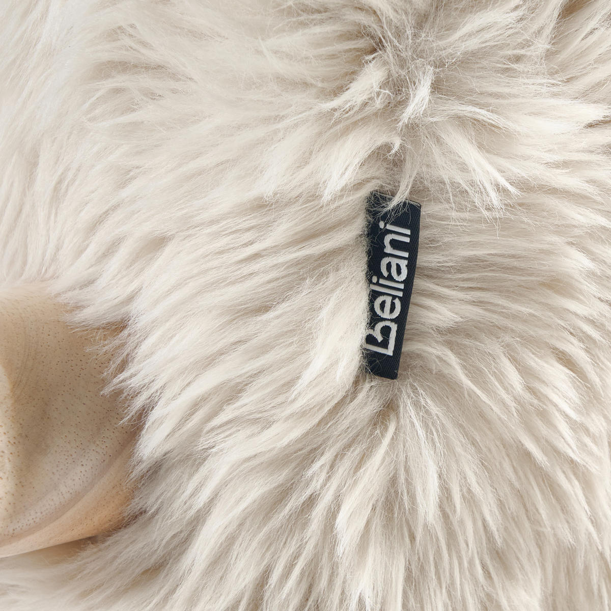 SESSEL Hellbeige Leknes - Beige/Braun, Kunststoff (66/79/74cm) - Beliani