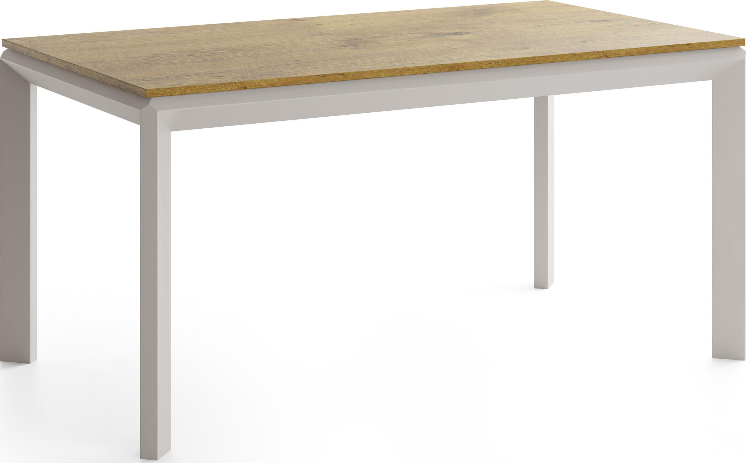 ESSTISCH Elan rechteckig ausziehbar verlängerbar mit Schwarzen Metallbeinen, Eiche Hell Braun 160-250/90/76 cm - Kaschmir/Eichefarben, Holzwerkstoff/Metall (90/250/78cm) - WFL GROUP