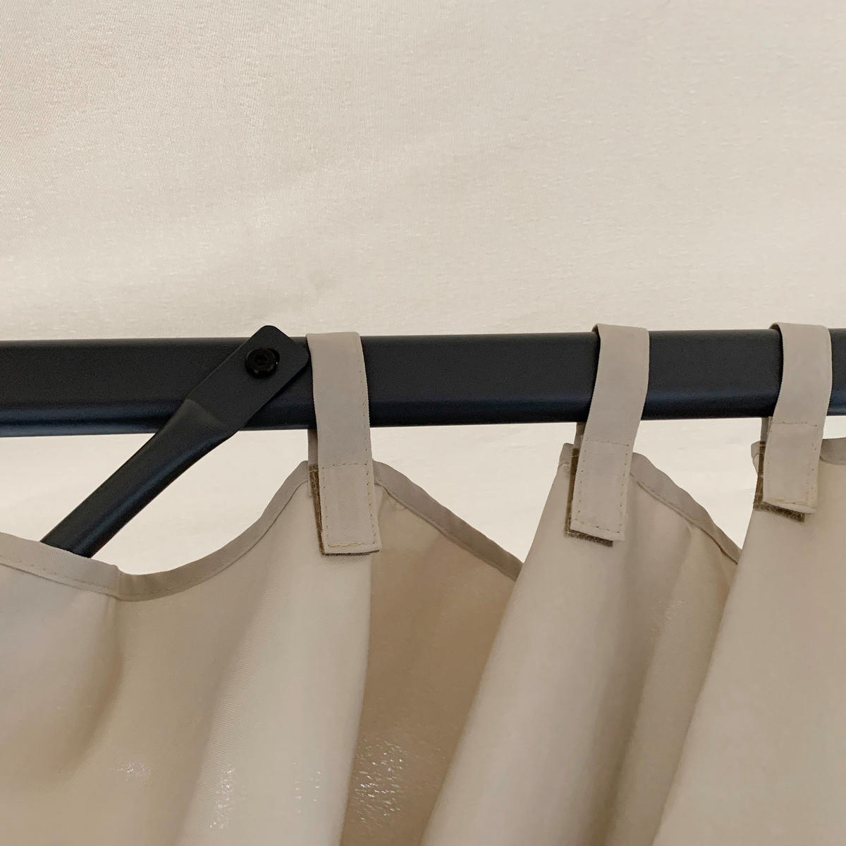 PAVILLON, Khaki, Aluminium, Stahl, Polyester - Braun, Metall (297/2.6/297cm) - Outsunny