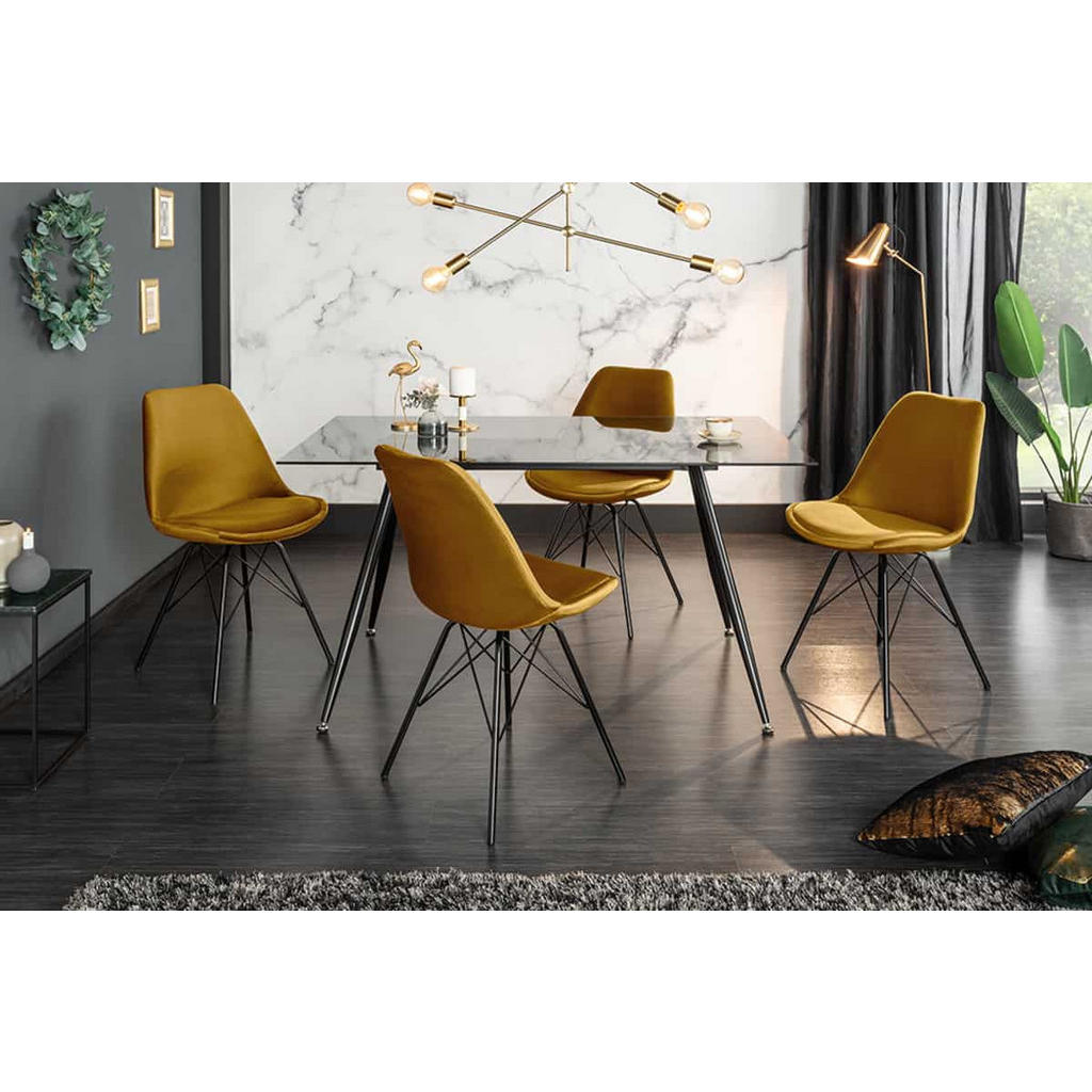 Thumbnail - riess-ambiente Stuhl, Gelb, Textil, Textil, 49x86x57 cm, Esszimmer, Stühle, Esszimmerstühle, Vierfußstühle