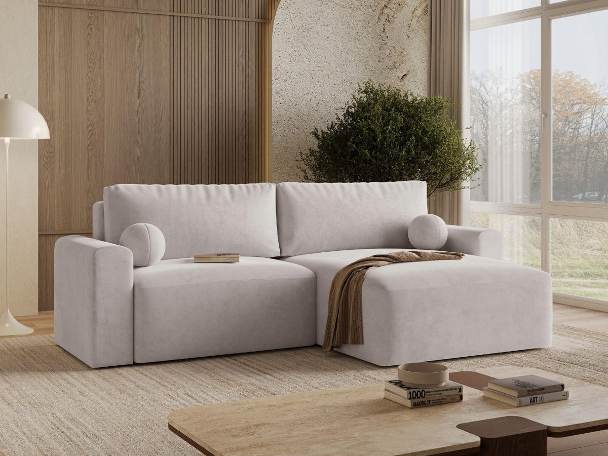 ECKSOFA Aurora Grau - Grau, Holz/Textil (259/145cm) - Graingold