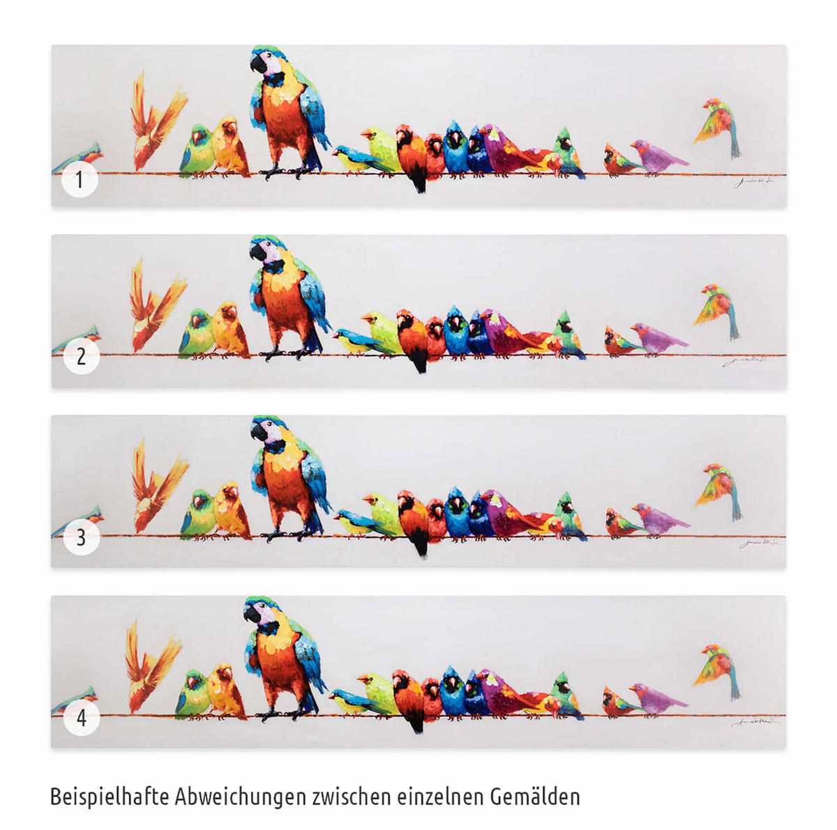 ACRYLBILD HANDGEMALT 150/30 cm - Multicolor, Holz/Textil (150/30cm) - KUNSTLOFT