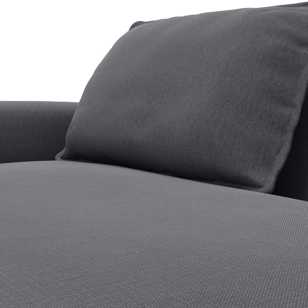 2,5-SITZER SOFA - Grau, Textil (217/82/156cm) - home24