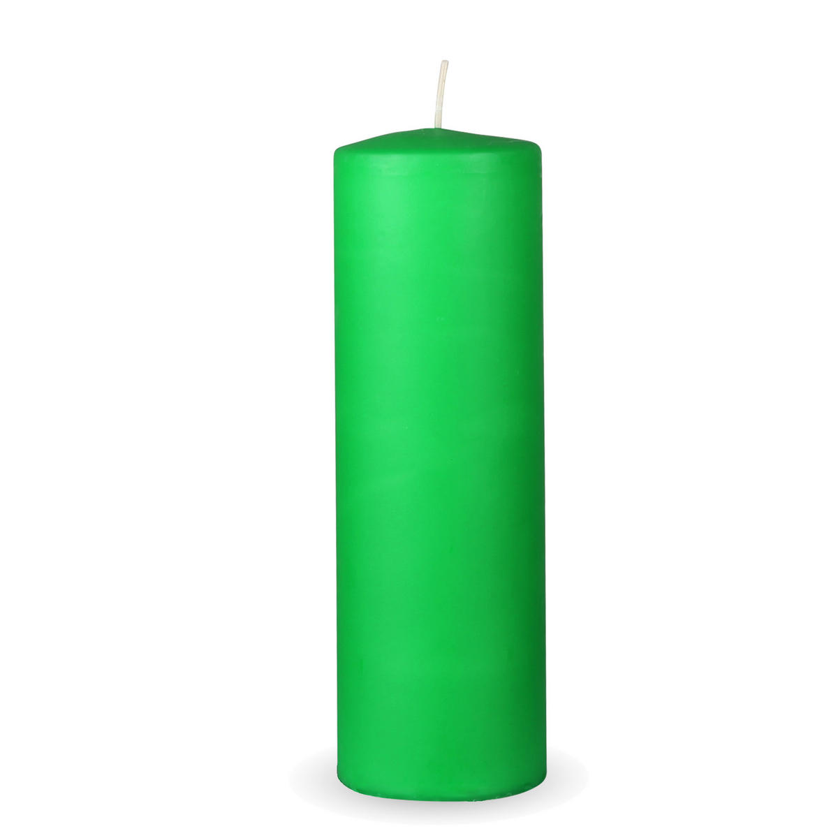STUMPENKERZEN "Hellgrün", Größe Ø7cm x Höhe: 20 cm - Hellgrün, Naturmaterialien (7/20cm) - HS Candle