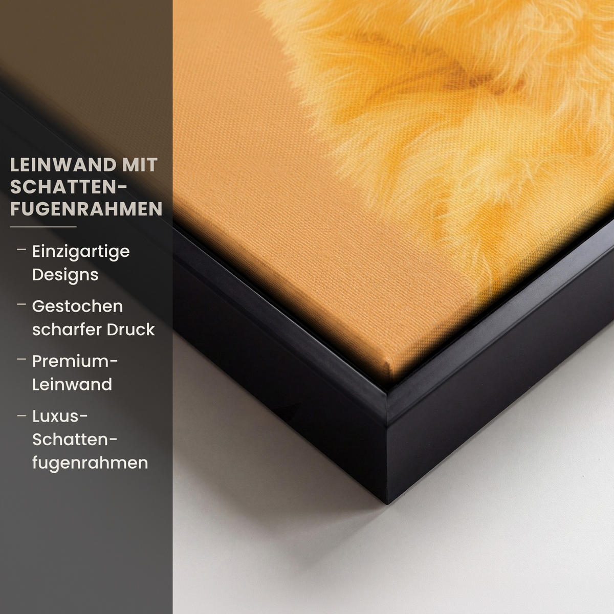 LEINWAND Bilder mit Rahmen - Osterhase - Kostüm - Ente - 60x80 - Gelb, Textil (60/80cm) - MuchoWow