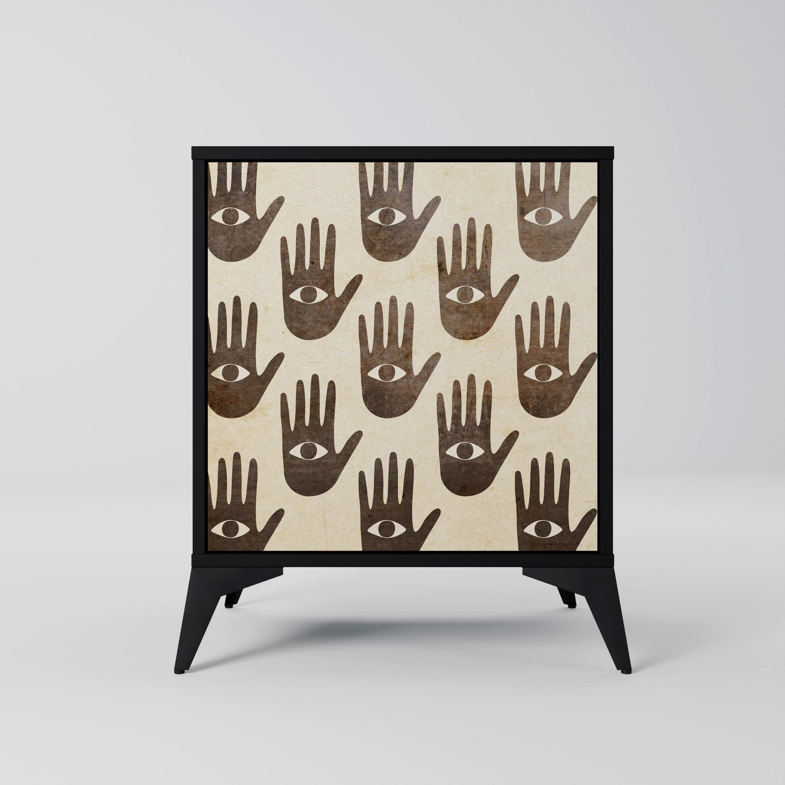SpaceRebels Sideboard Schwarz 57.5x70.5x42 cm