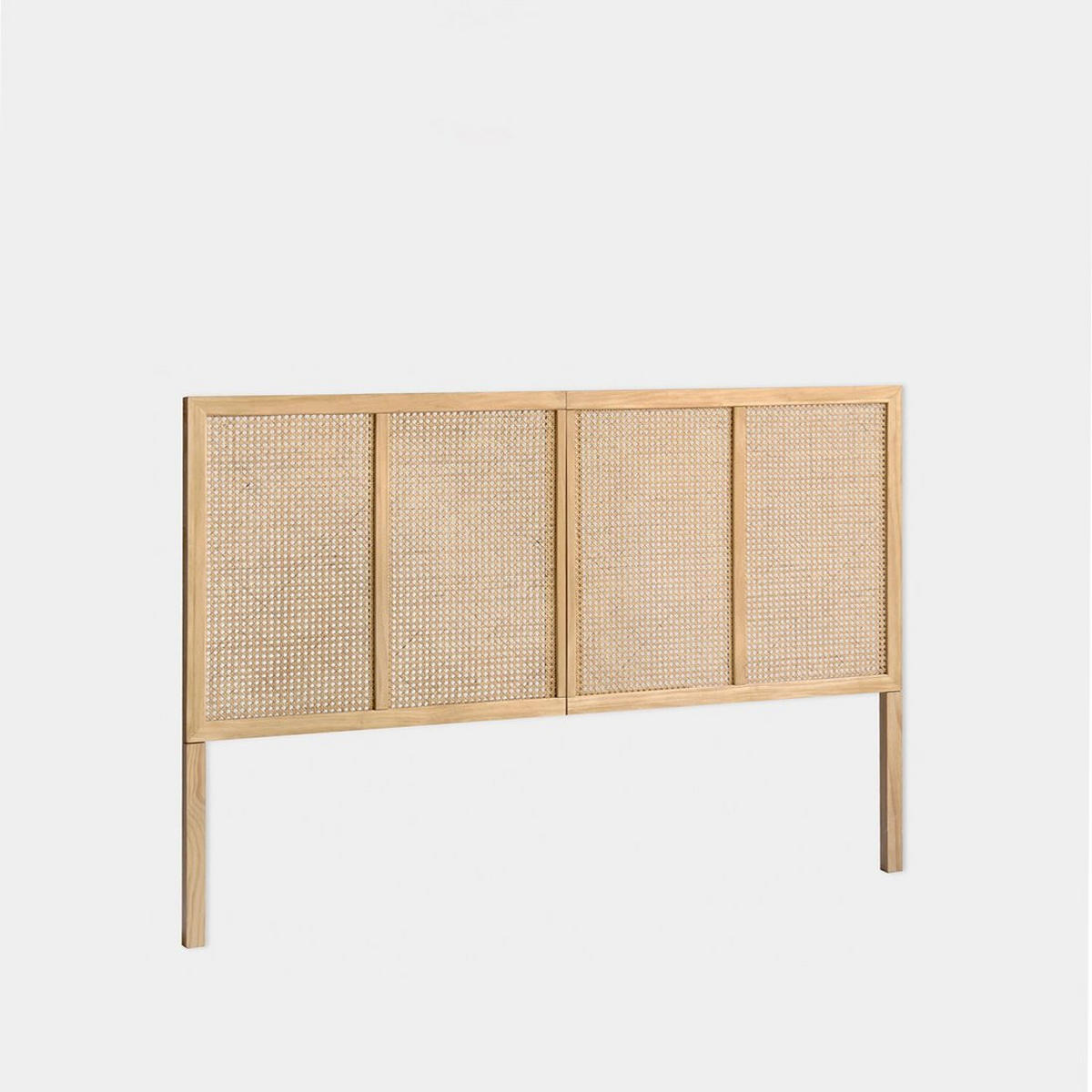 KOPFTEIL DOPPELTES Katri Natürlich 164 cm x 108 cm - Naturfarben, Holz (164/3cm) - Klast Home