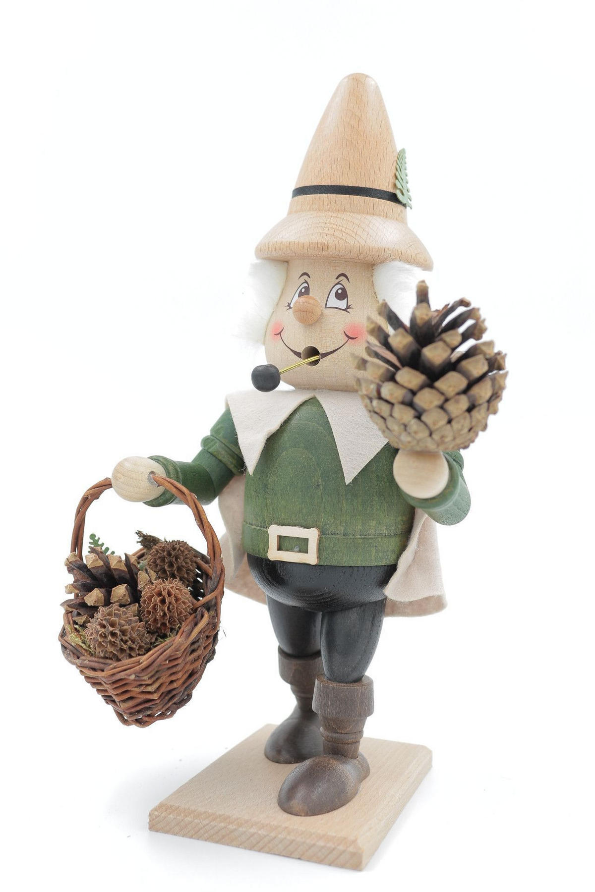 RAUCHFIGUR Wichtel Zapfenwichtel 23 cm - Multicolor, Holz (11/27/0.1cm)