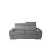 SCHLAFSOFA APOLLO, mit Schlaffunktion und Bettkasten, Farbe: Grau, Kunstleder - Grau, Textil (178/96/99cm) - O-Sofa