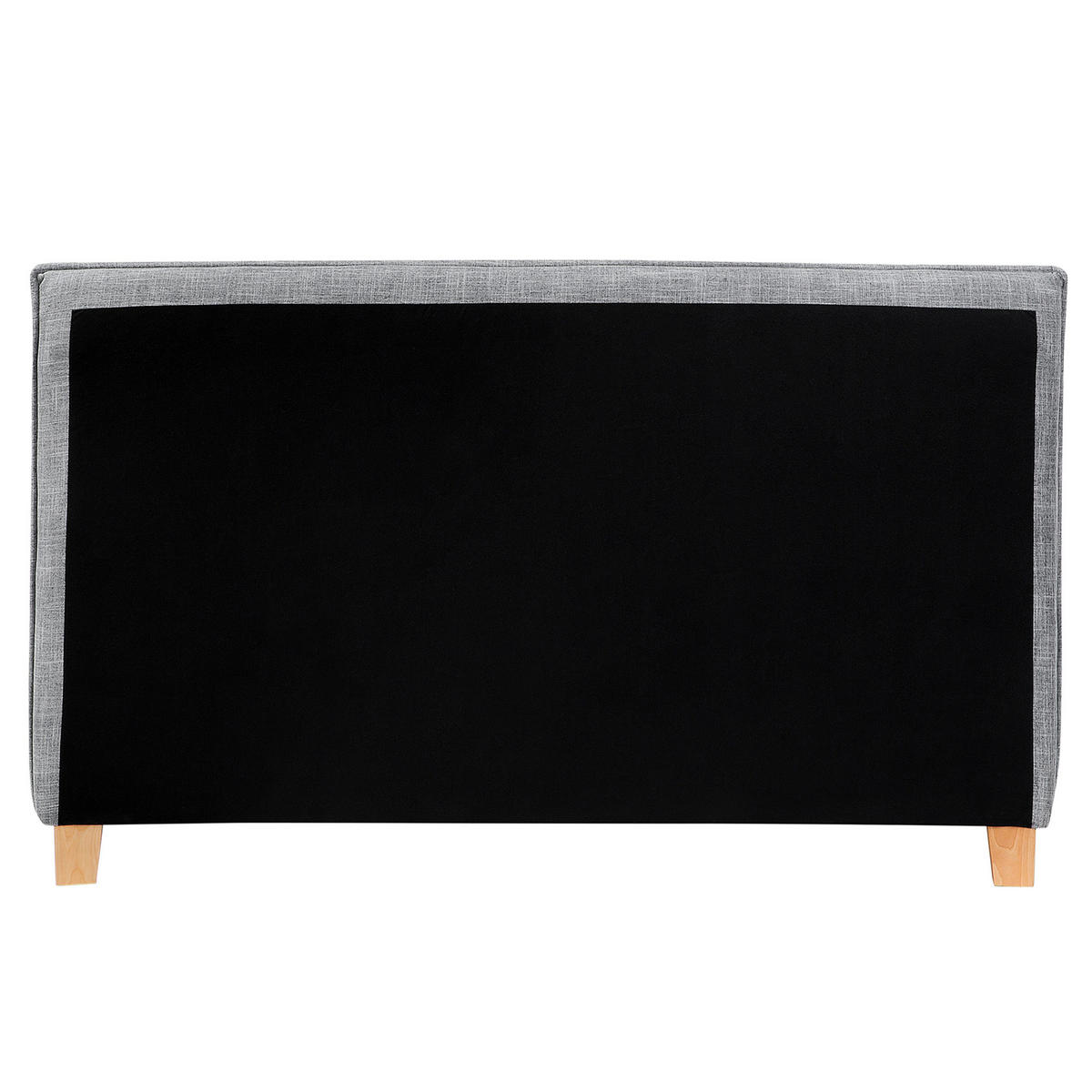 POLSTERBETT mit Lattenrost 160x200 cm Grau Sennez - Hellgrau, Textil (160/200cm) - Beliani