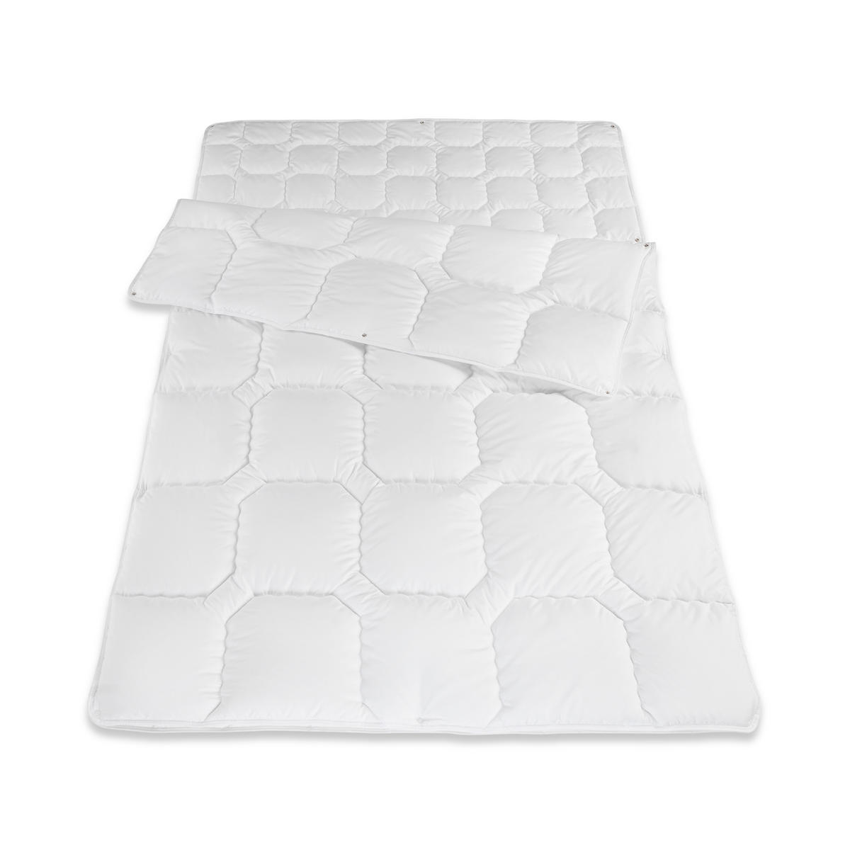 STEPPBETT Softline, verschiedene Wärmestufen, Allergikergeeignet, Ausführung: Vierjahreszeiten-Steppbett, Größe: 200 x 200 cm - Weiß, Textil (200/200cm) - Betten-ABC