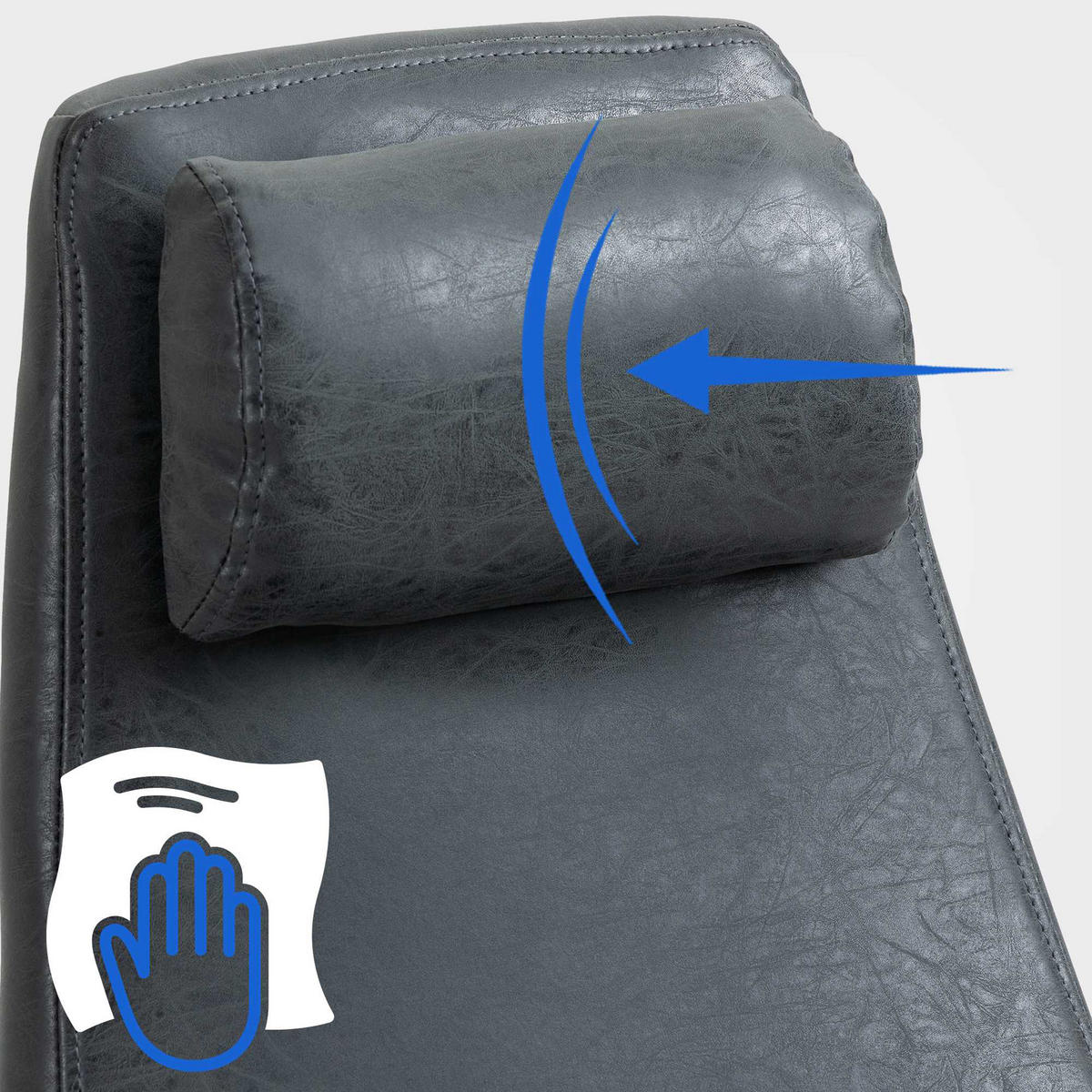 BÜROSTUHL Zephyr antik schwarz - Schwarz, Metall (62/137/66cm) - TPFLiving
