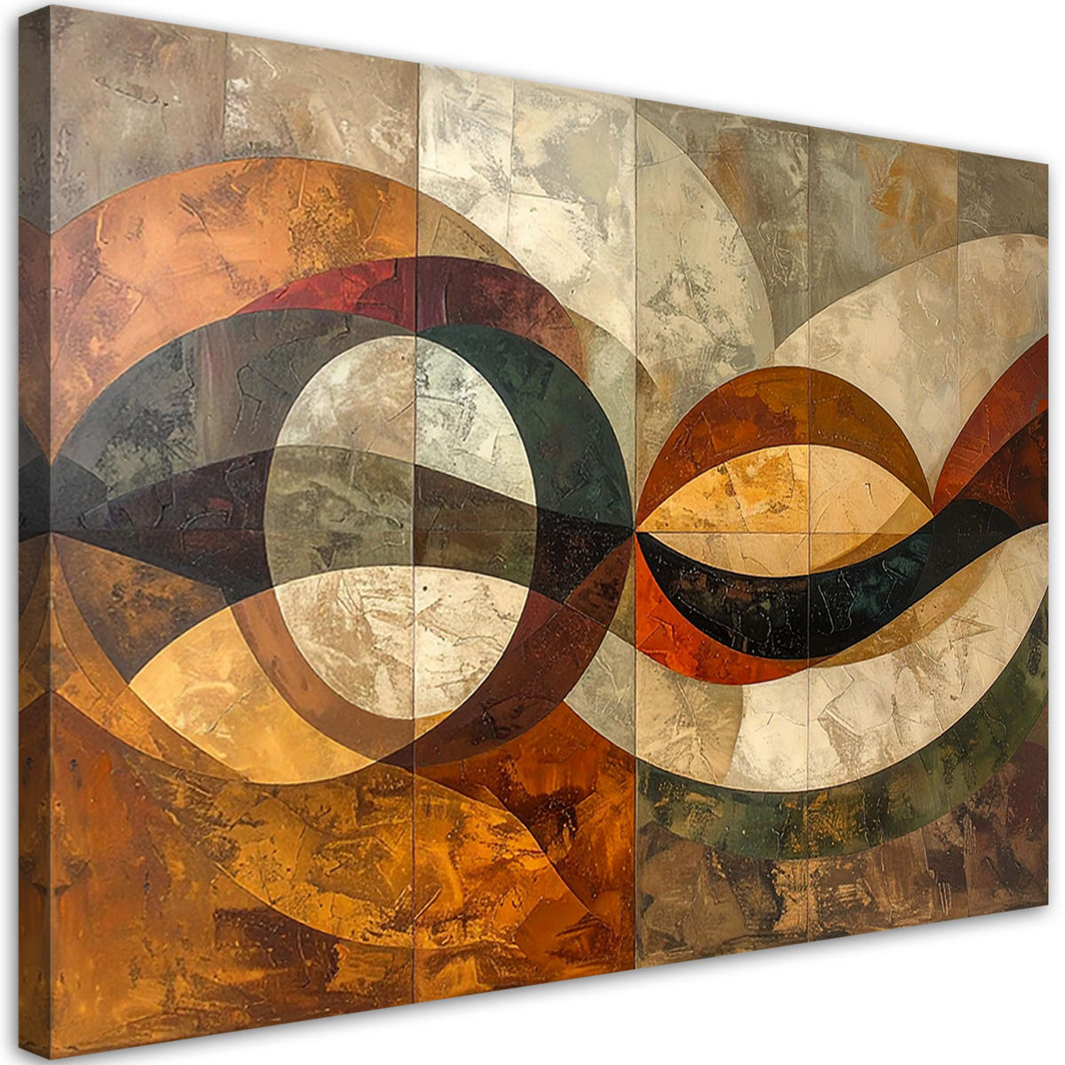 LEINWANDBILD Abstraktion 120x80cm - Braun, Textil (120/80cm) - Feeby