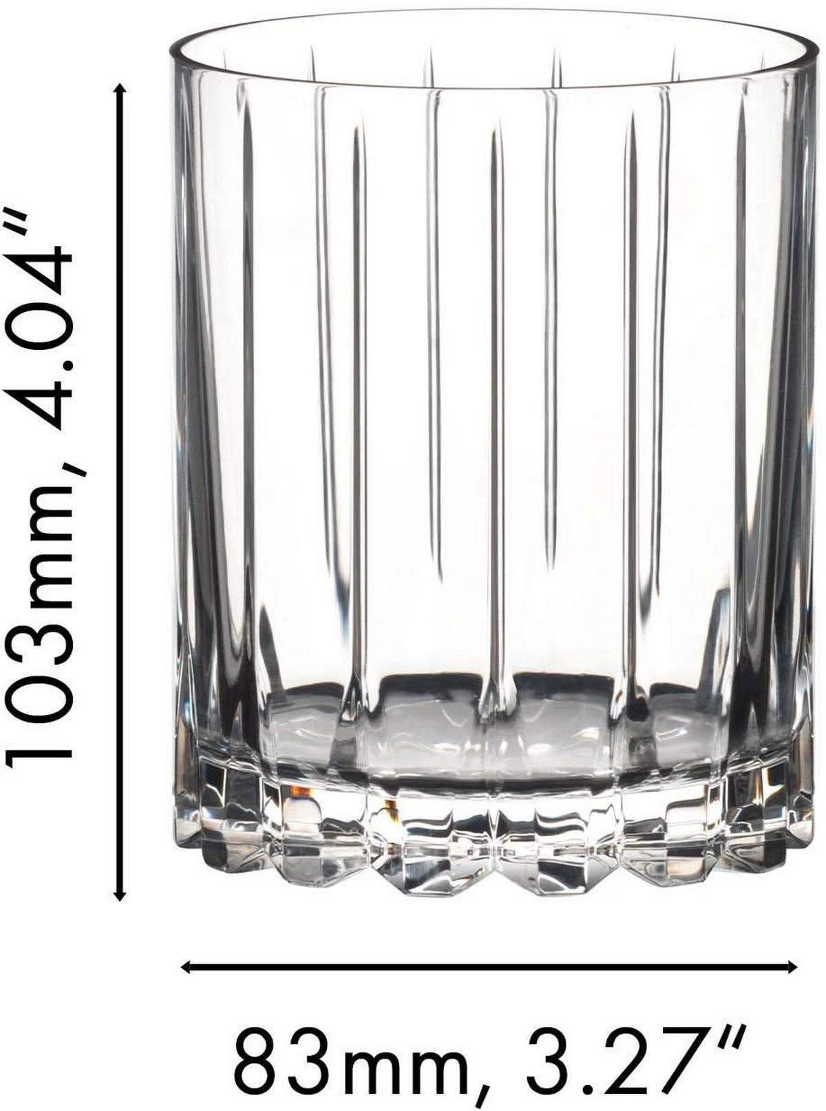 WHISKYGLAS Bar Double Rocks 2er Set, Kristallglas, Klar, 370 ml - Transparent, Glas (0.37L) - Riedel