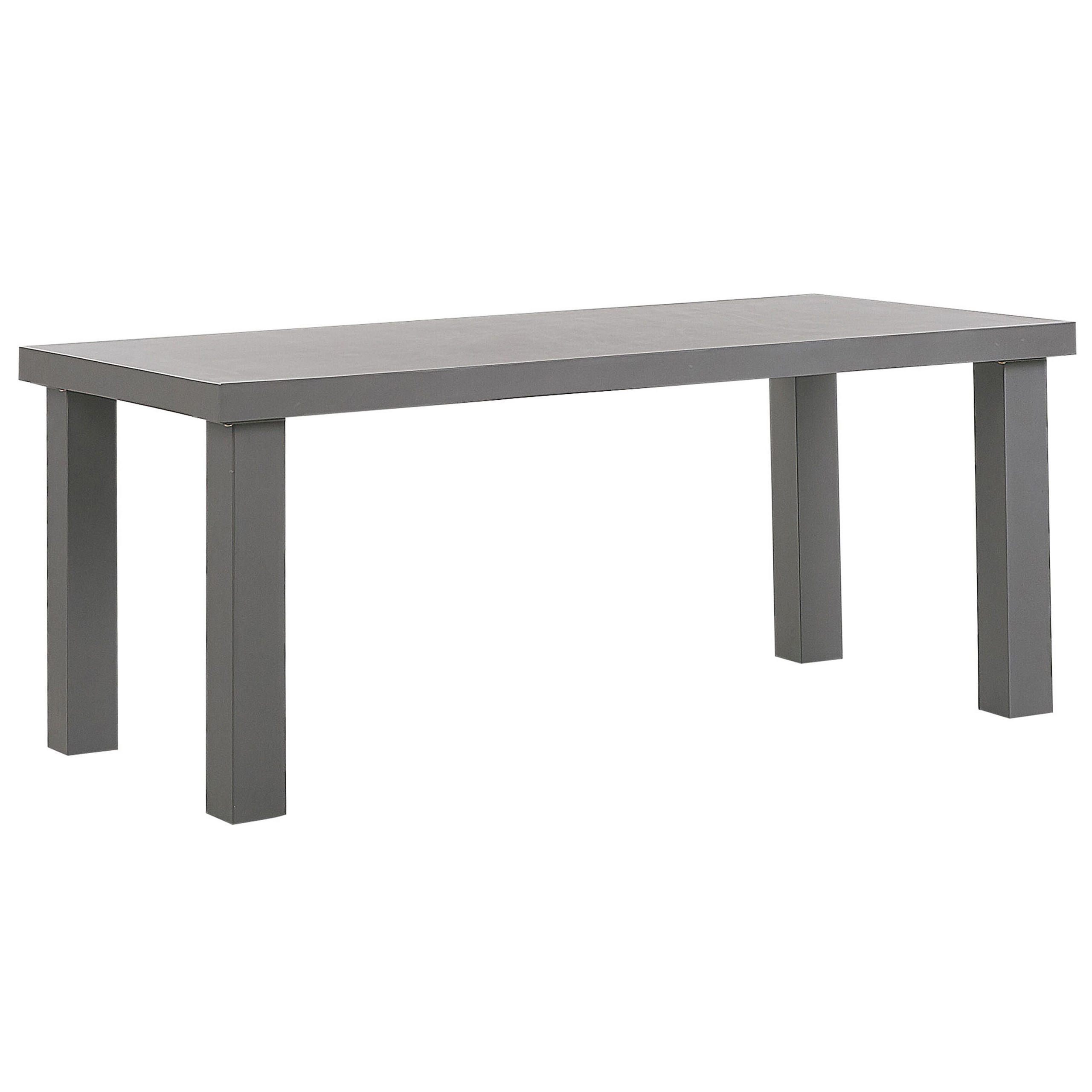 GARTENTISCH Beton grau matt 180/90 cm Taranto - Grau, Stein (180/90/76cm) - Beliani