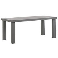 GARTENTISCH Beton grau matt 180/90 cm Taranto - Grau, Stein (180/90/76cm) - Beliani