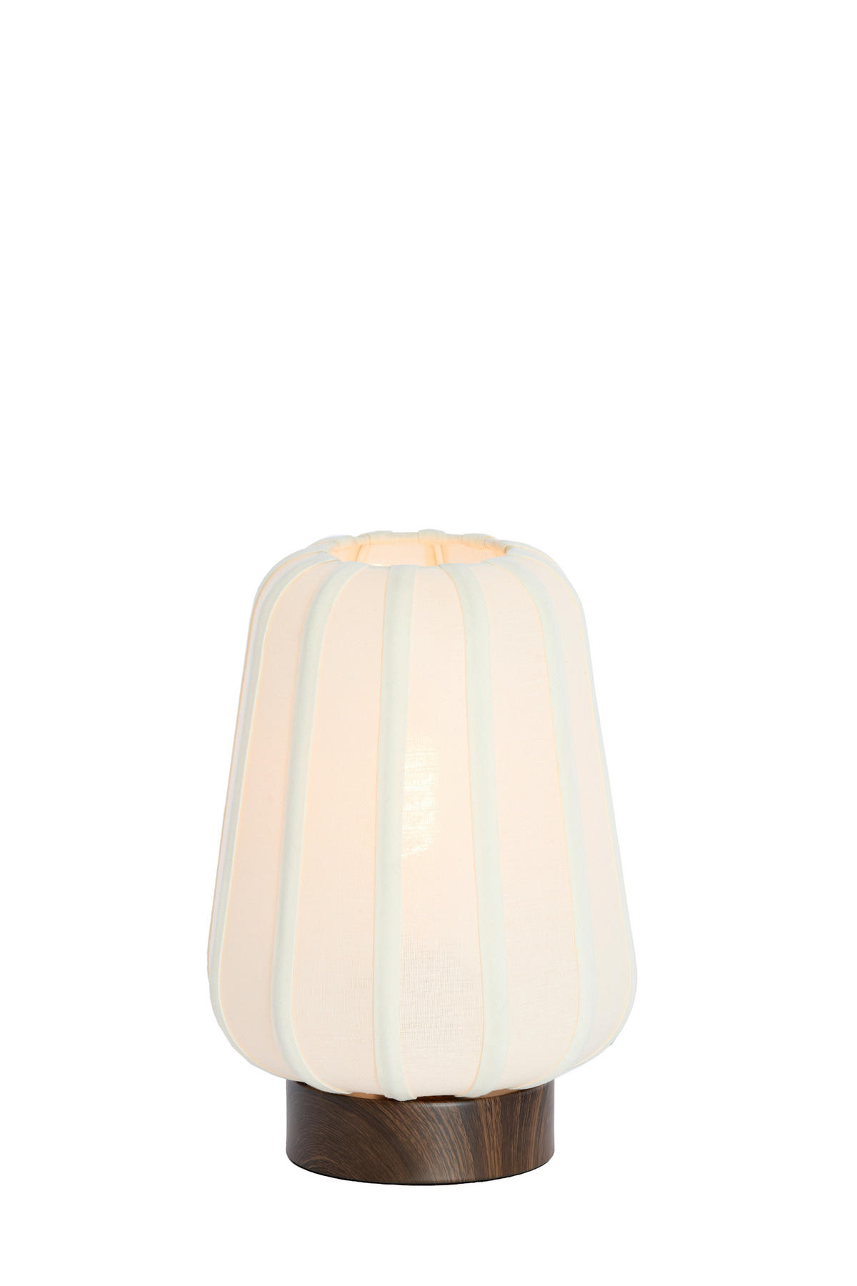 TISCHLAMPE Bibury Weiß Ø20/29 cm - Weiß, Textil (20/20/29cm) - Light & Living