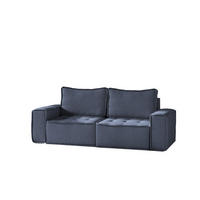 SOFA Sande In Raven - Blau, Holzwerkstoff/Textil (212/85/90cm) - Fun Möbel