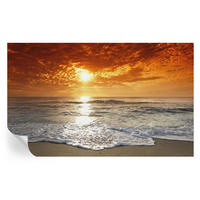 FOTOTAPETE 416x254 cm - Meereswellen - Gelb, Textil (416/254cm) - Wallfluent