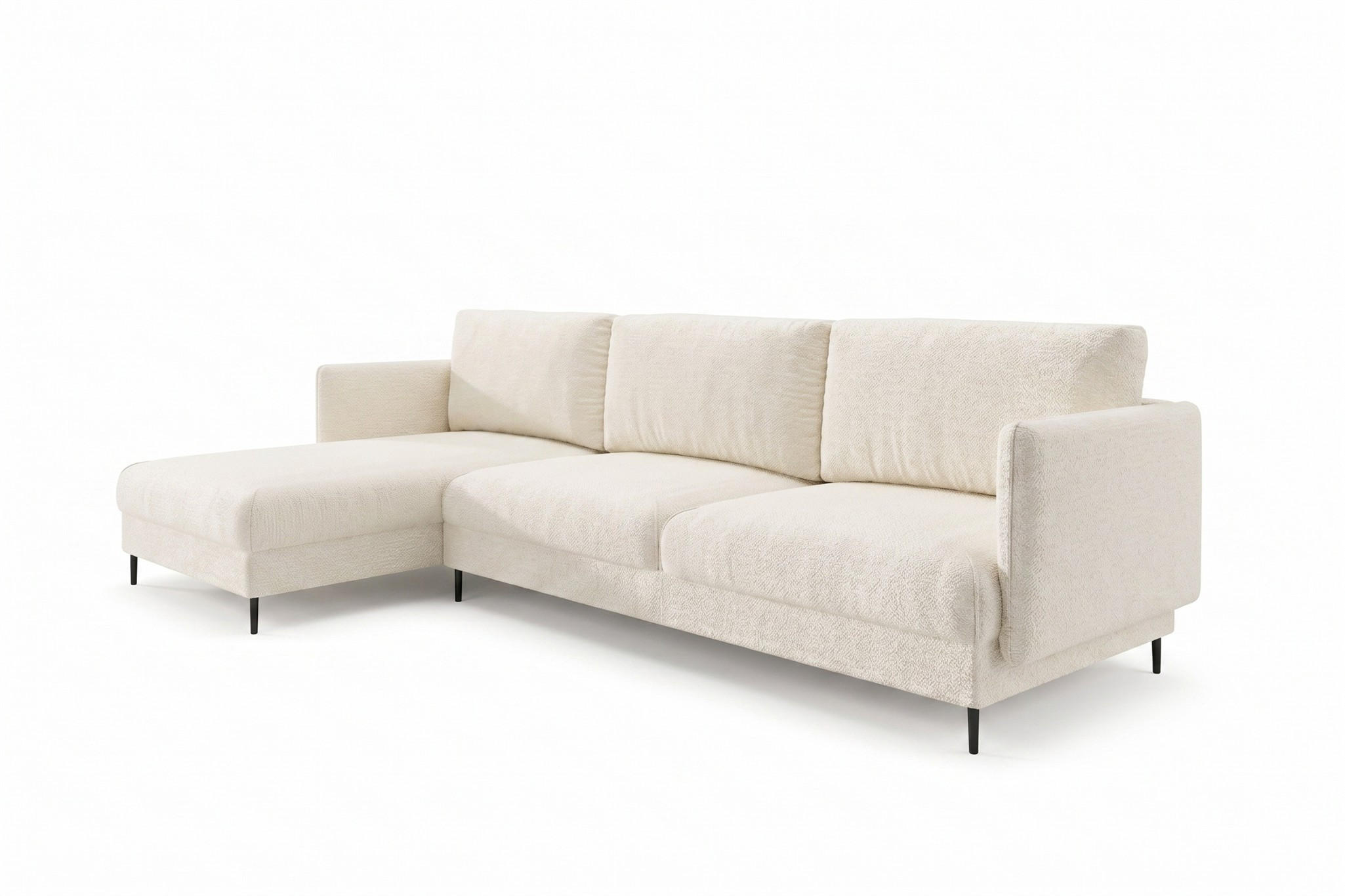 Fun Möbel Ecksofa Creme 323x164 cm