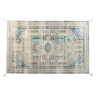 TEPPICH Antiker Finish Blau Baumwolle Araber (120 x 180 x 1 cm) - Blau, Textil (120/180cm) - DKD Home Decor