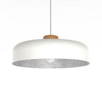 HÄNGELEUCHTE Bois - Weiß, Metall (50/50/17cm) - Lumicom