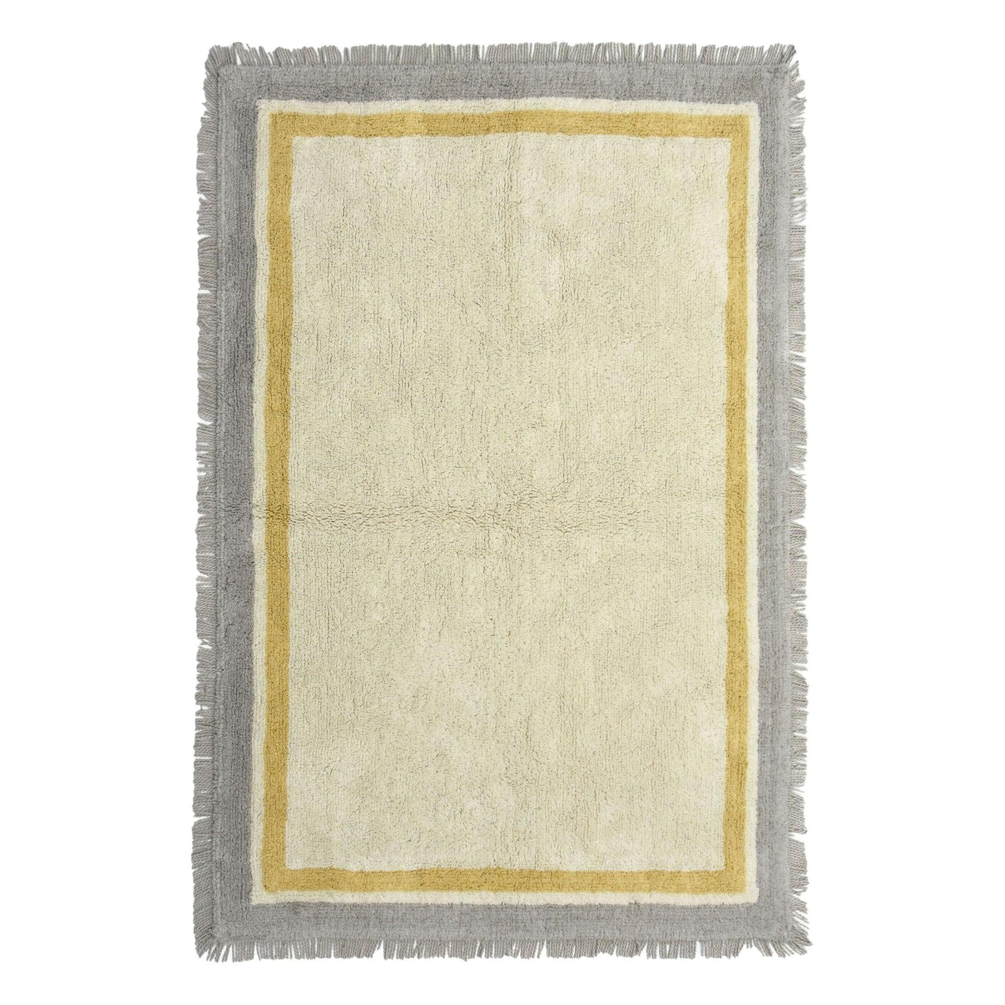 KINDERTEPPICH aus hochwertiger Baumwolle grau - Grau, Naturmaterialien (120/170cm) - AFK Living