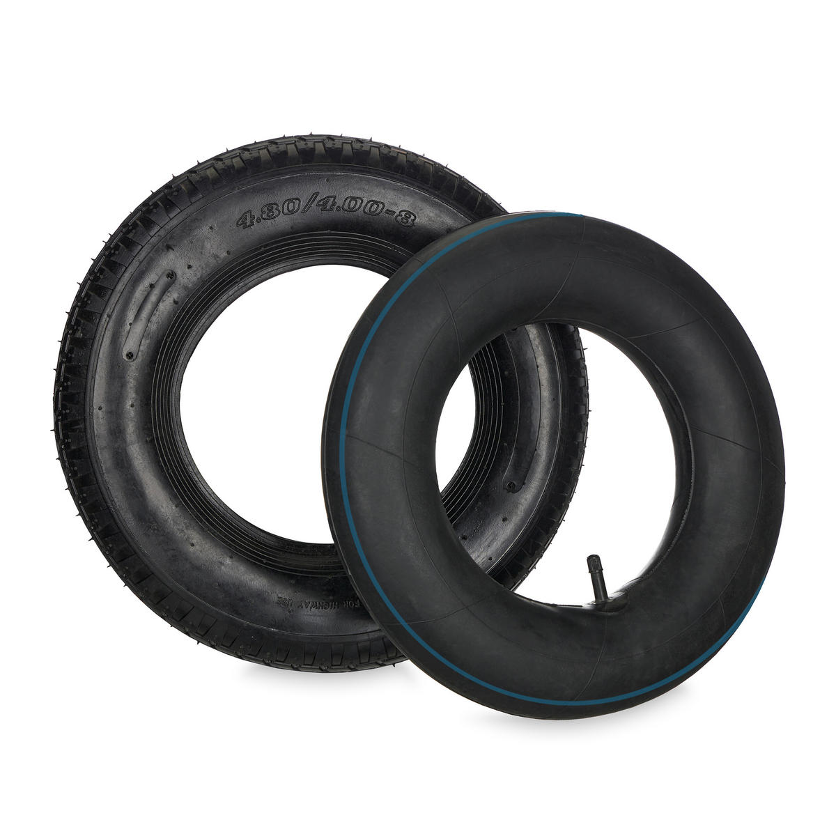 SCHUBKARRENRAD - Schwarz, Kunststoff (40/40/10cm) - Relaxdays