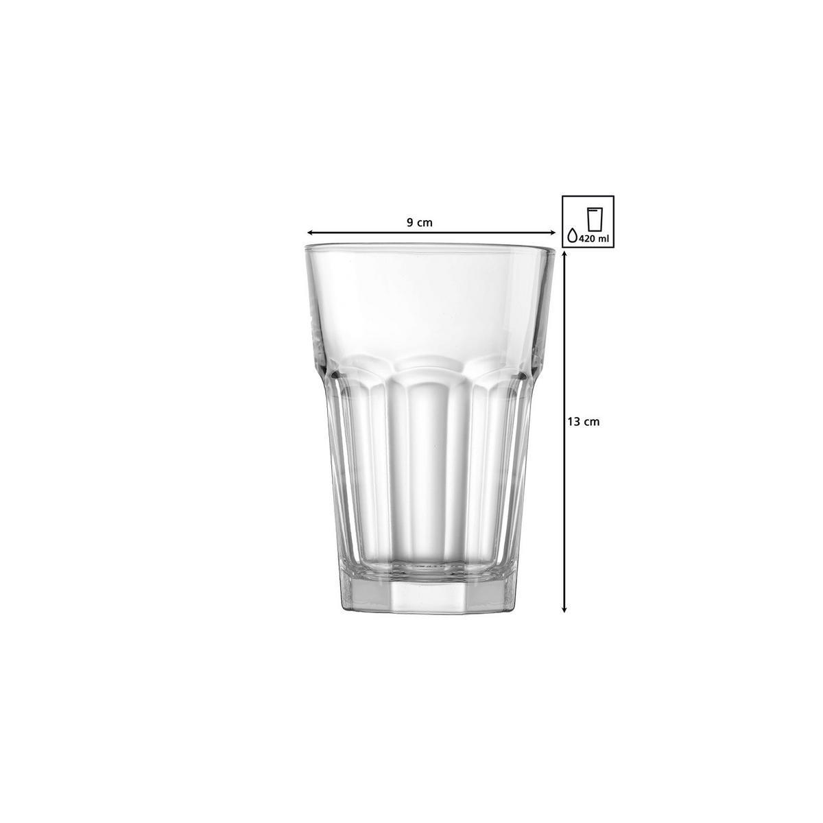 LONGDRINKGLÄSER Riad transparent 420 ml 12er Set - Transparent, Glas (0.42L) - Ritzenhoff Breker