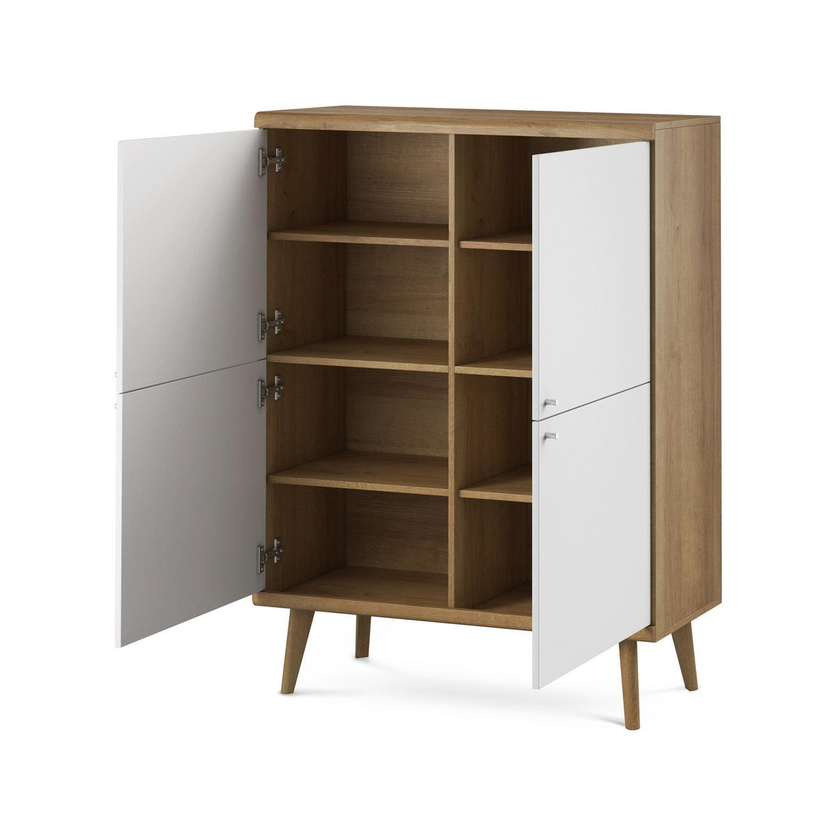 KOMMODE Lato - Braun, Holzwerkstoff (107/134/40cm) - Pillovely