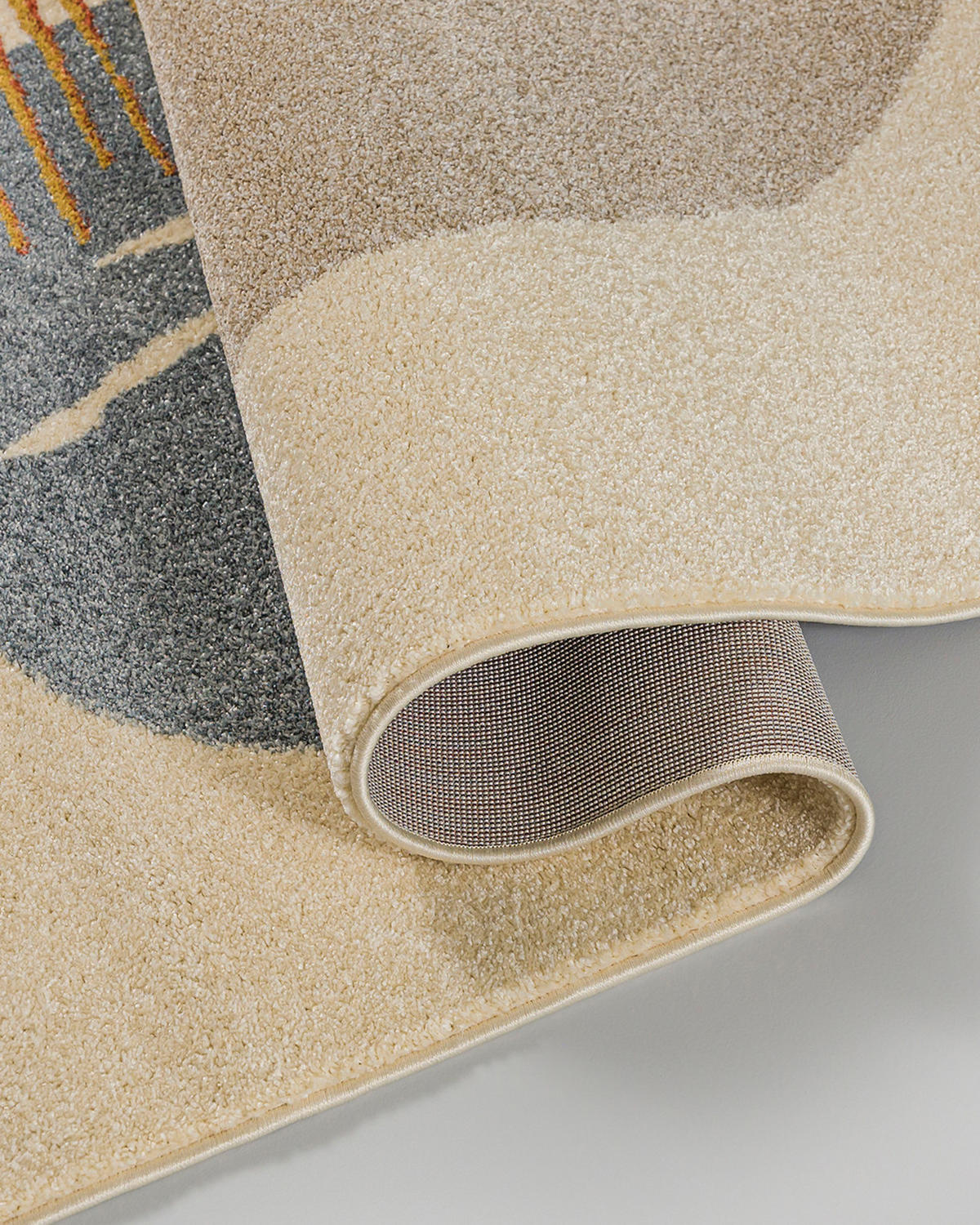 TEPPICH Beige Geometrisch In-Outdoor Pflanzlich Kurzflor Rechteckig 250 x 350 cm - Ecru/Blaugrau, Textil (250/350cm) - Mazovia