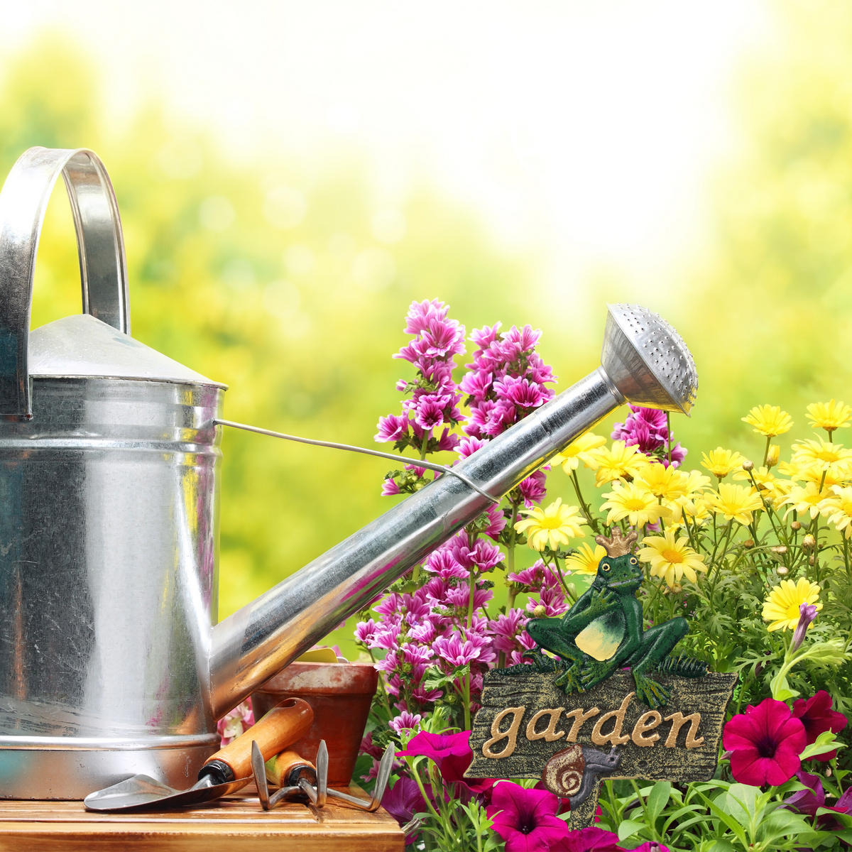 GARTENSTECKER - Multicolor, Metall (15.5/27.5/0.5cm) - Relaxdays