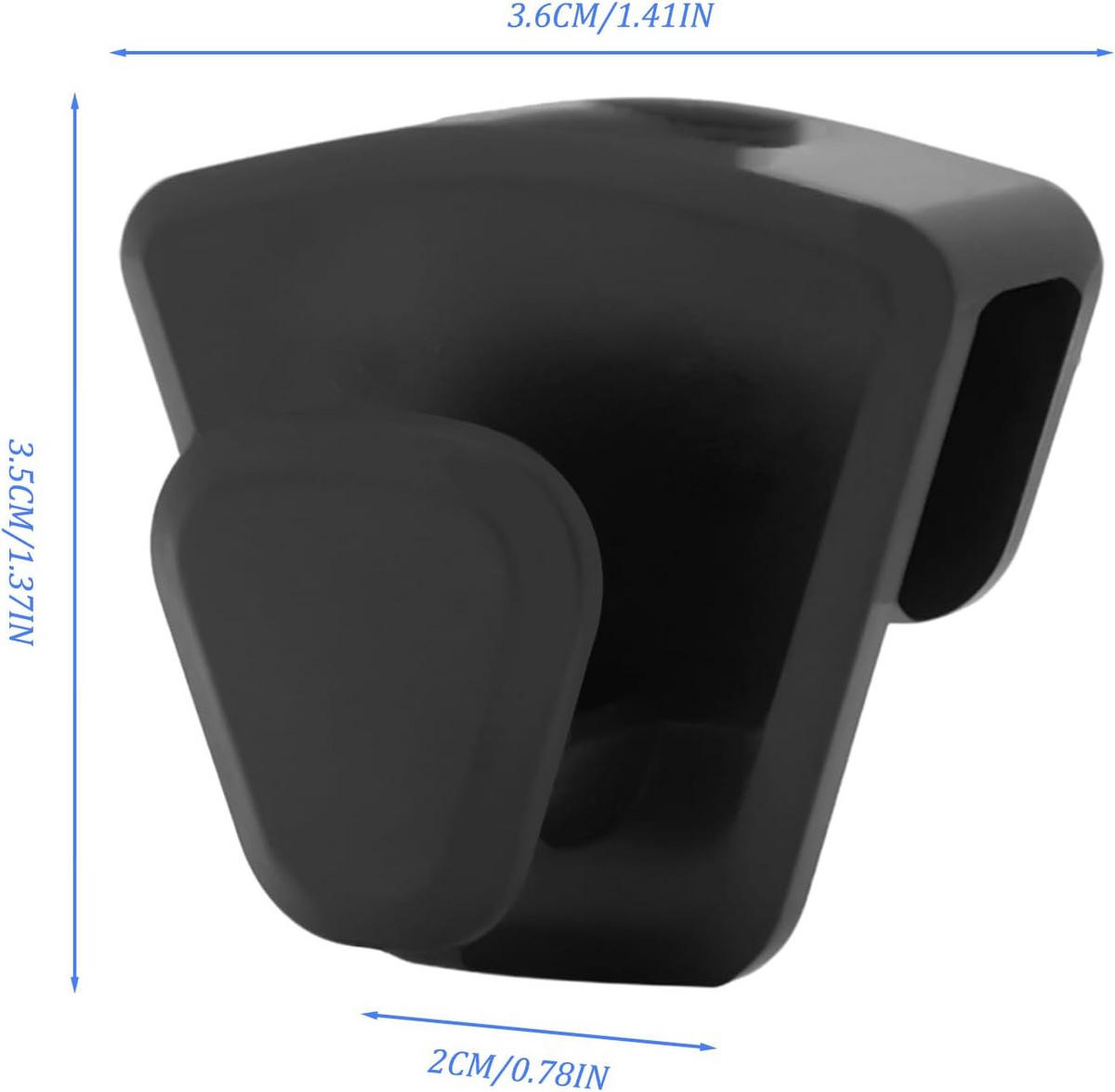 HANDTUCHHAKEN , Set mit 30 platzsparenden - Schwarz, Kunststoff (3.5/2/3.6cm) - BELZ