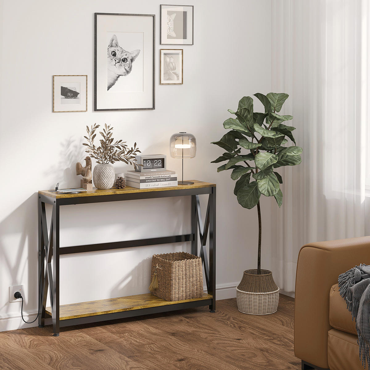 KONSOLENTISCH DE-16778 Braun - Braun, Holzwerkstoff (100/24/75cm) - ComfortXL