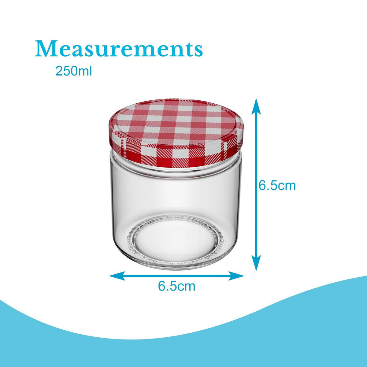 EINMACHGLÄSER mit Deckel (25 Stück) - Transparent, Glas (0.15L) - Intirilife