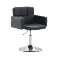 LOUNGESESSEL Riyadh Kunstleder Schwarz Barhocker Sessel Lounger - Schwarz, Leder (58/80/48cm) - DELUKE