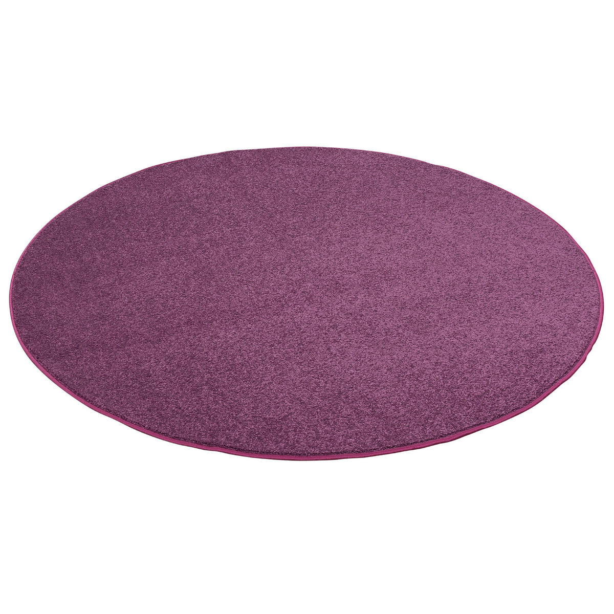 HOCHFLOR VELOURS TEPPICH LUNA RUND - Lila, Textil (200/200cm) - Snapstyle