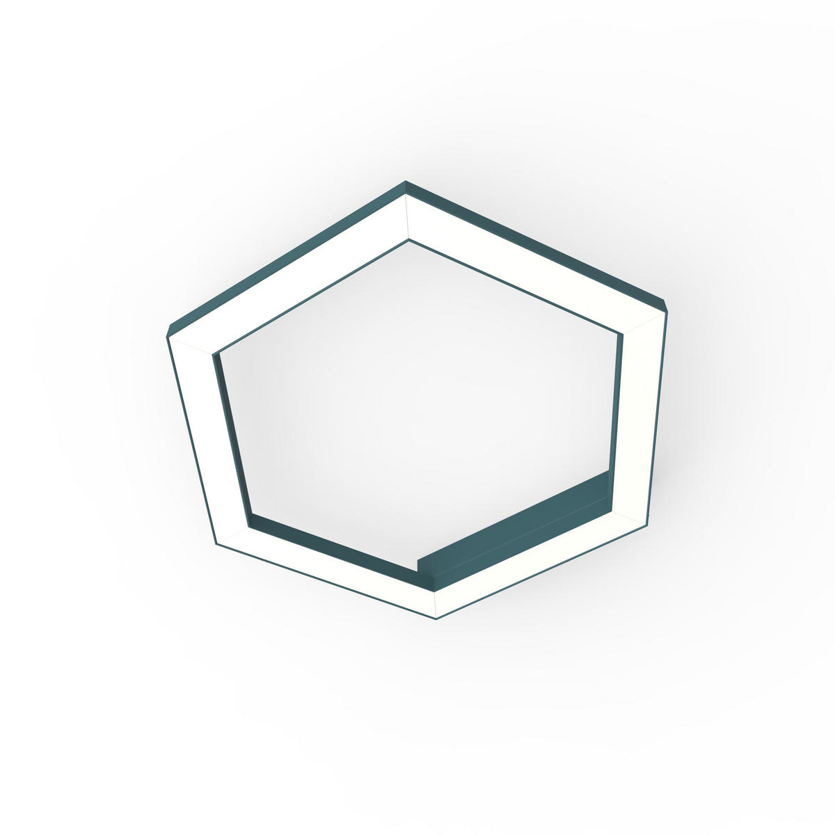 LED-DECKENLEUCHTE - Weiß Hochglanz, Metall (1.6/40/3cm) - Lumicom