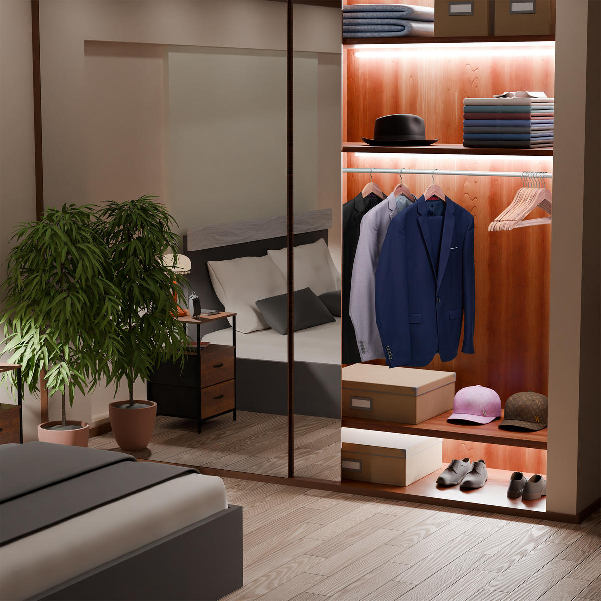 12XVEŠIAKY na šaty - svetlohnedá, kov/drevo (45/23.5/1.2cm) - Relaxdays