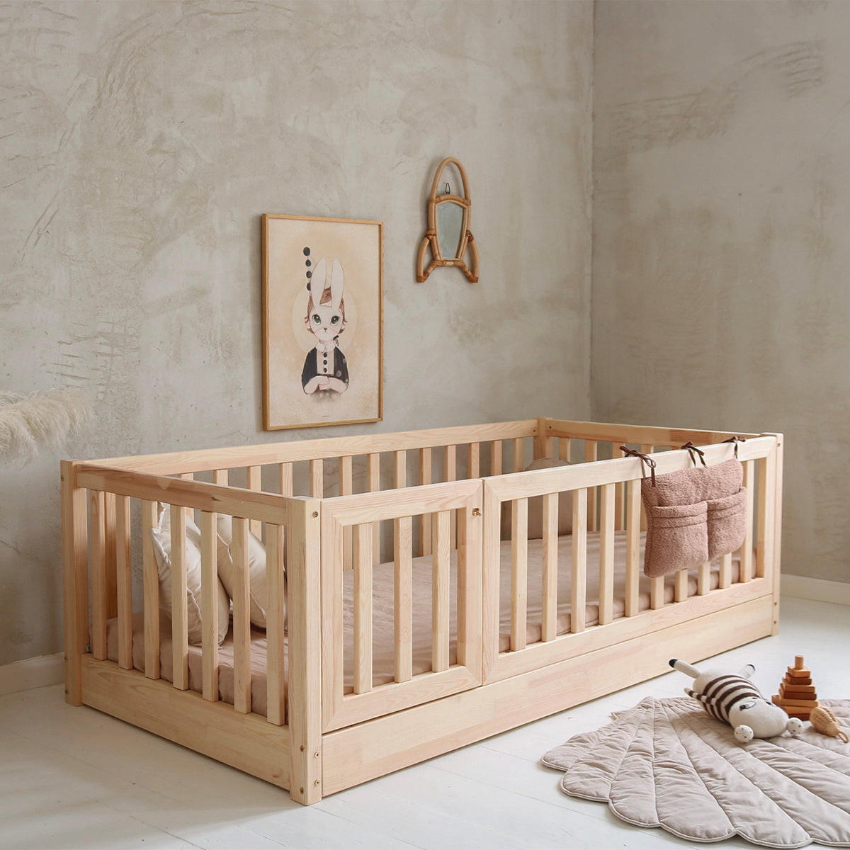 POSTEĽ 120/200 Bambino Prírodné drevo - hnedá, drevo (120/200cm) - Petits-meubles